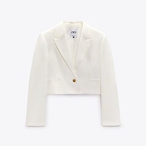 Zara crop blazer